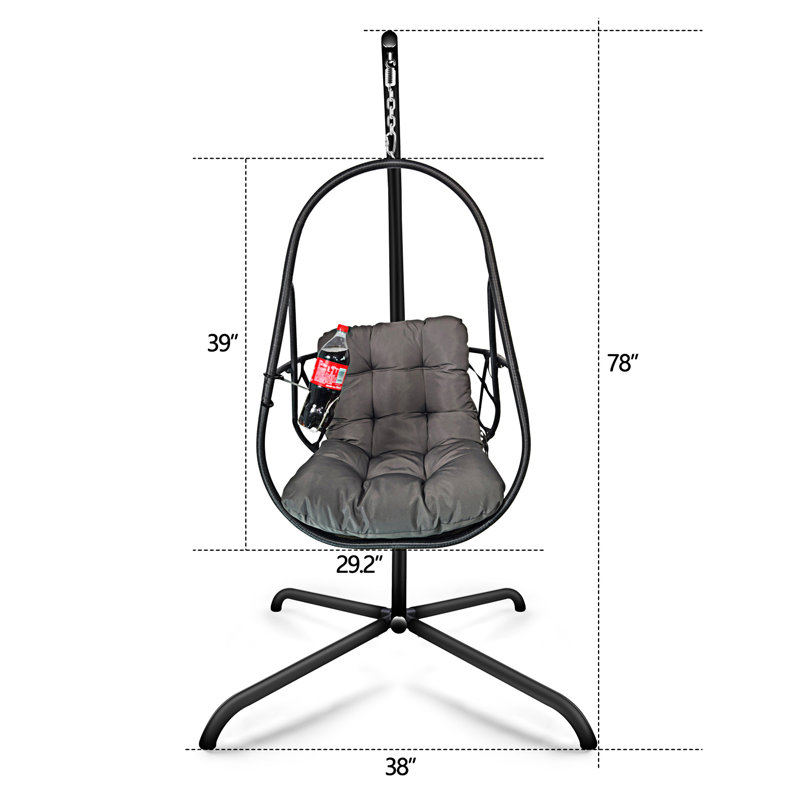 Fauteuil pivotant avec support en C
