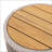 Outdoor Rattan Rope & Acacia Wood Side Table - Patio Balcony Furniture, Weather-Resistant Design For Garden, Yard, And Balcony-903020744