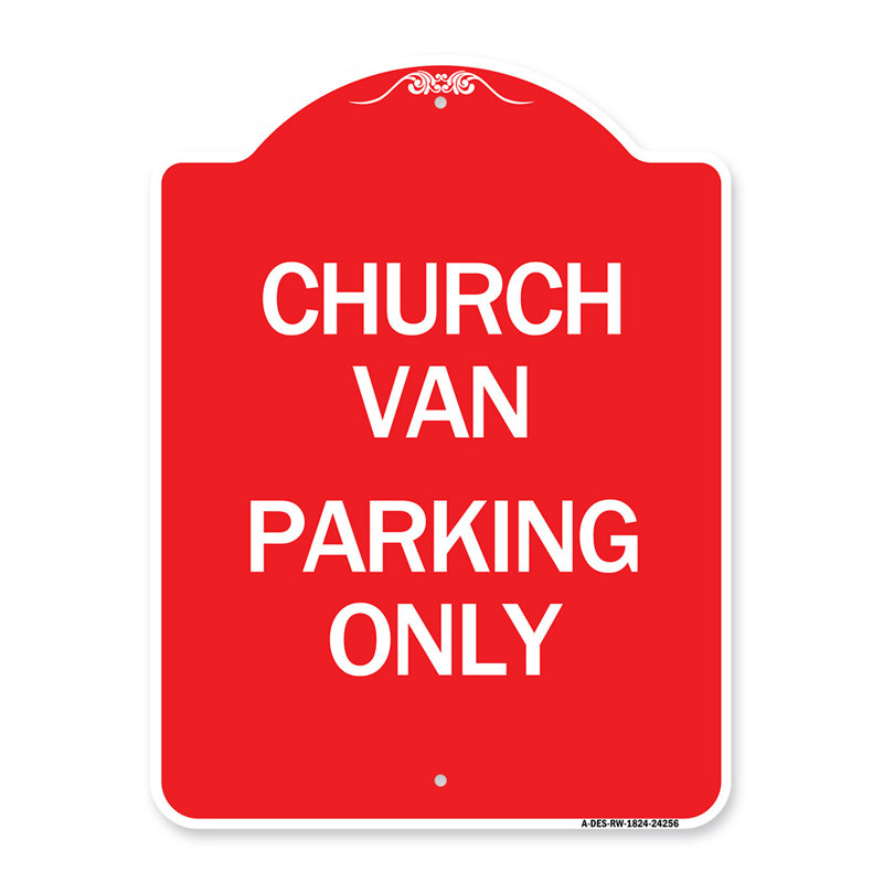 Enseigne Signmission Designer Series - Church Van seulement / 24256, H 24 po x l 18 po x p 1 po