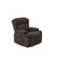 Fauteuil inclinable électrique en lin brun Lusio