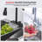 Black 3-function Pull-down Rain Kitchen Faucet