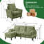 Juliani  Corduroy 3 Piece Living Room Set-751360802