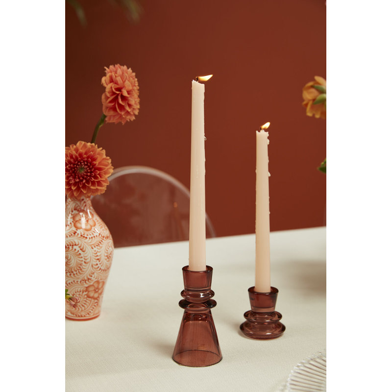 4.25'' H Glass Tabletop Candlestick