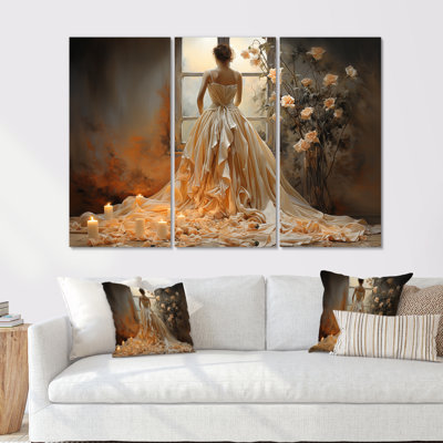 Elegant French Couture Ballgown - Dior Wall Art