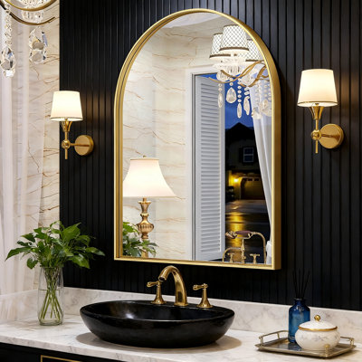 Axia Metal Arch Wall Mounted Mirror