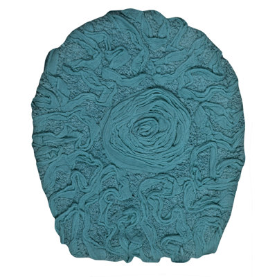 Franciska 100% Cotton Machine Washable Toilet Lid Cover - 18"x18"
