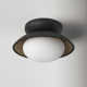 Jason Single Light Glass Flush Mount
