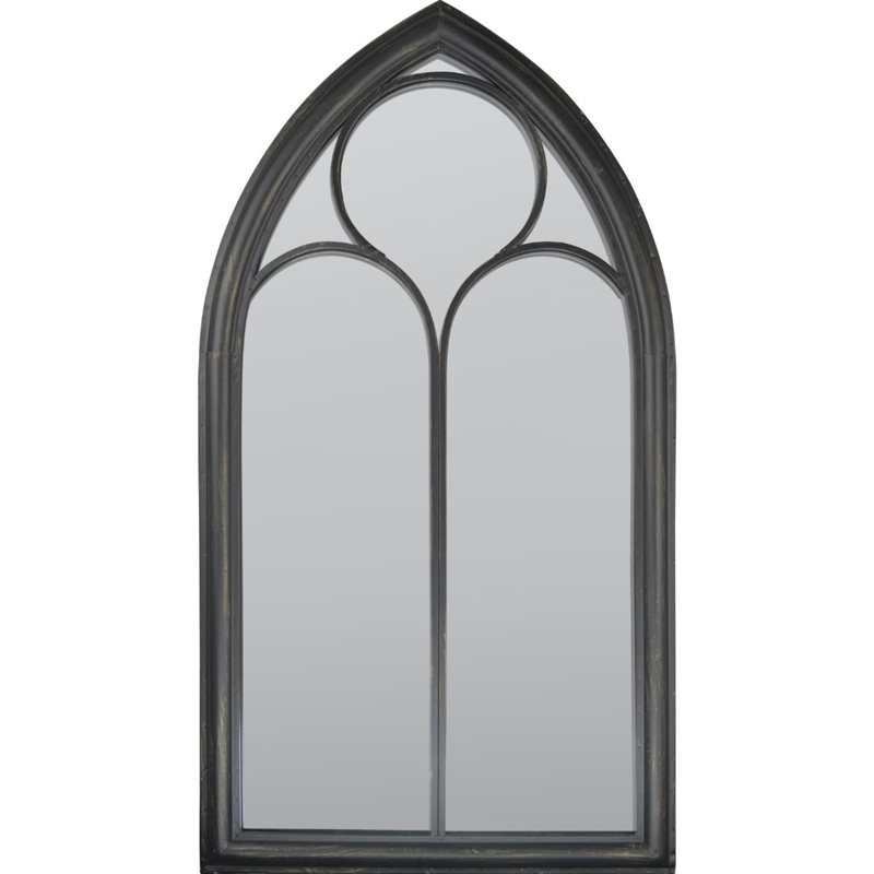 Eladio Wood Flat Wall Mirror, 44cm x 24cm