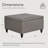 Aimee-Lee Faux Leather Ottoman-1957514230