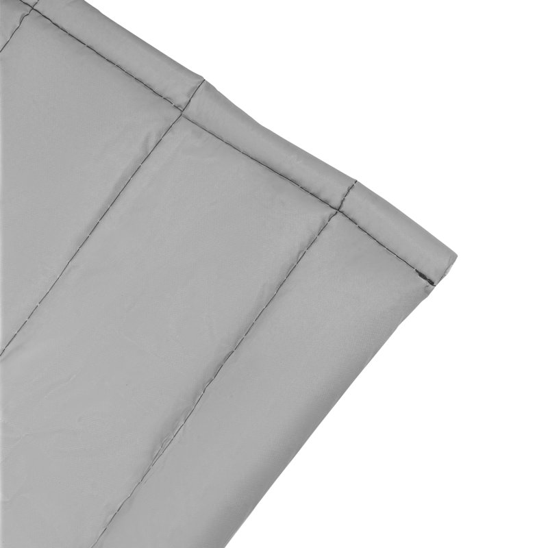 Rideau en mélange de coton Yosgart, Gris, L 35,5 po x L 82,68 po