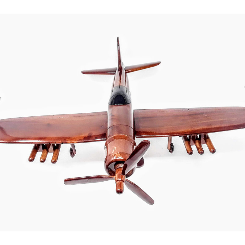 Maquette d'avion en bois Seychelle Corsair-F4U