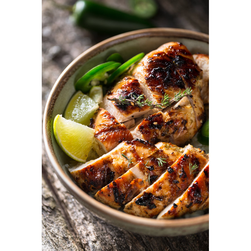 Jamaican Dish - Wrapped Canvas Print, 46cm H x 30cm W x 3.8cm D