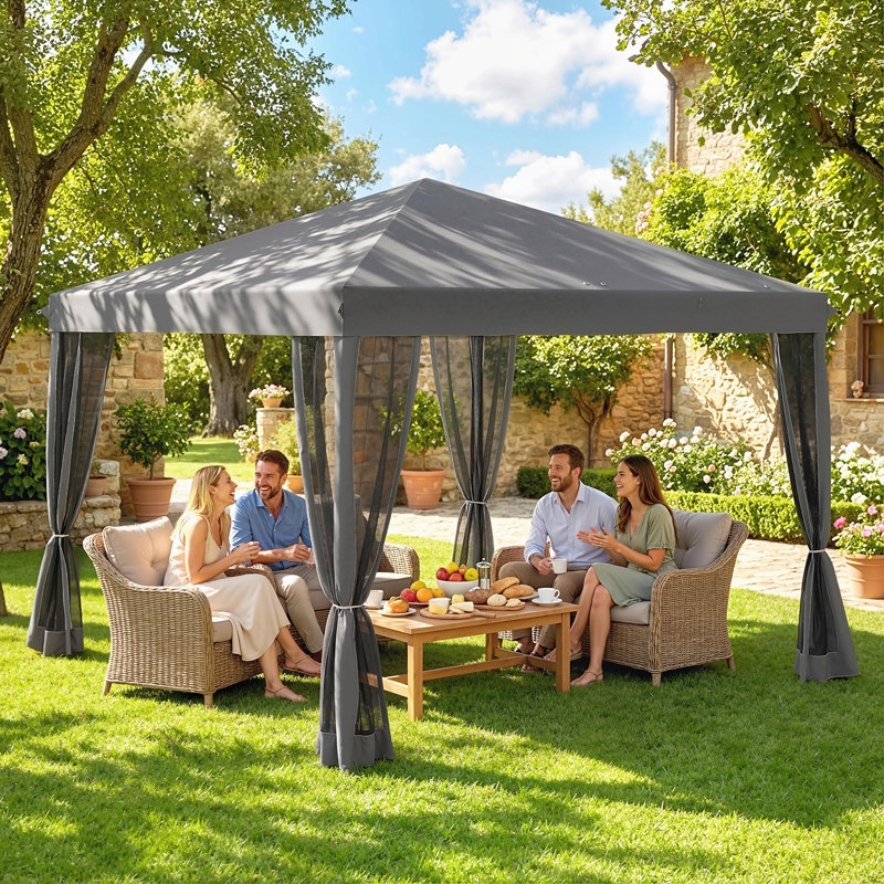 Annayeli 3m x 3m Metal Pop-Up Gazebo