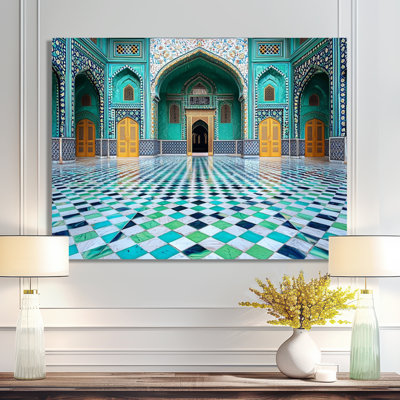 Reproduction d'art sur toile, «Soufi Shrine Lahore Pakistan Mosque I»