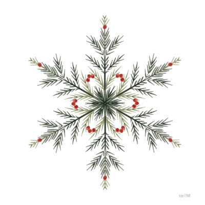 Evergreen Snowflake I