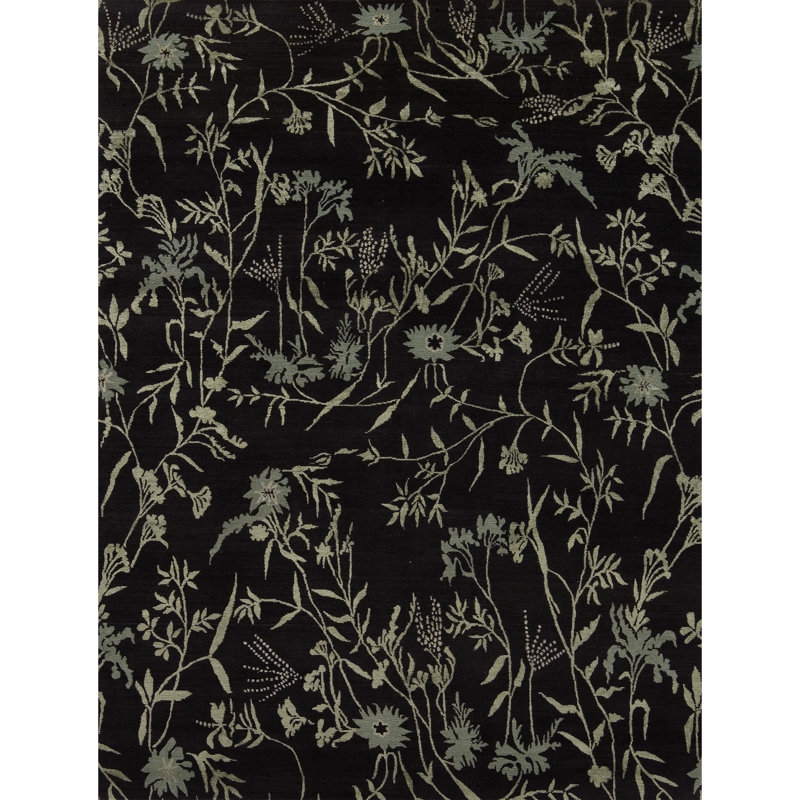 Floral Area Rug, Rectangle 6' x 9'