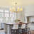 8-Light Modern Dimmable Chandelier With Fabric Shades-1139210077