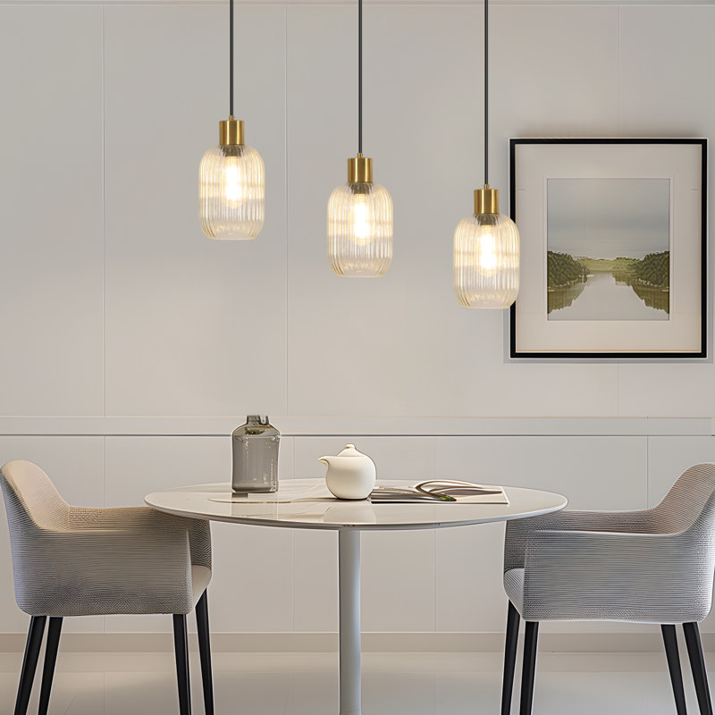 3 - Light Copper Chandelier Pendant