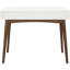 Élégant bureau de style moderne Mid-Century blanc avec tiroir fonctionnel