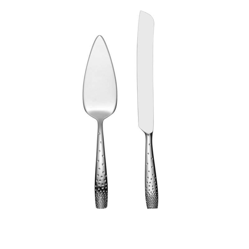 Ensemble de service à gâteaux et à couteaux Nambe Dazzle