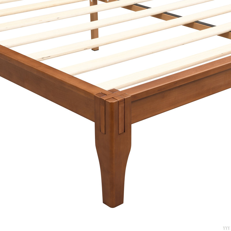 Lit standard en bois massif, Double, Brun