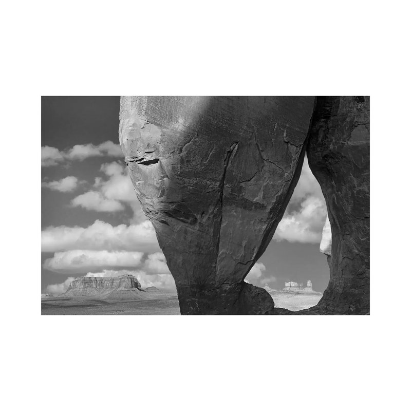 Buttes seen through Teardrop Arch, Monument Valley, Arizona 1 Piece Wall Art on Canvas, 45.72cm H x 66.04cm W