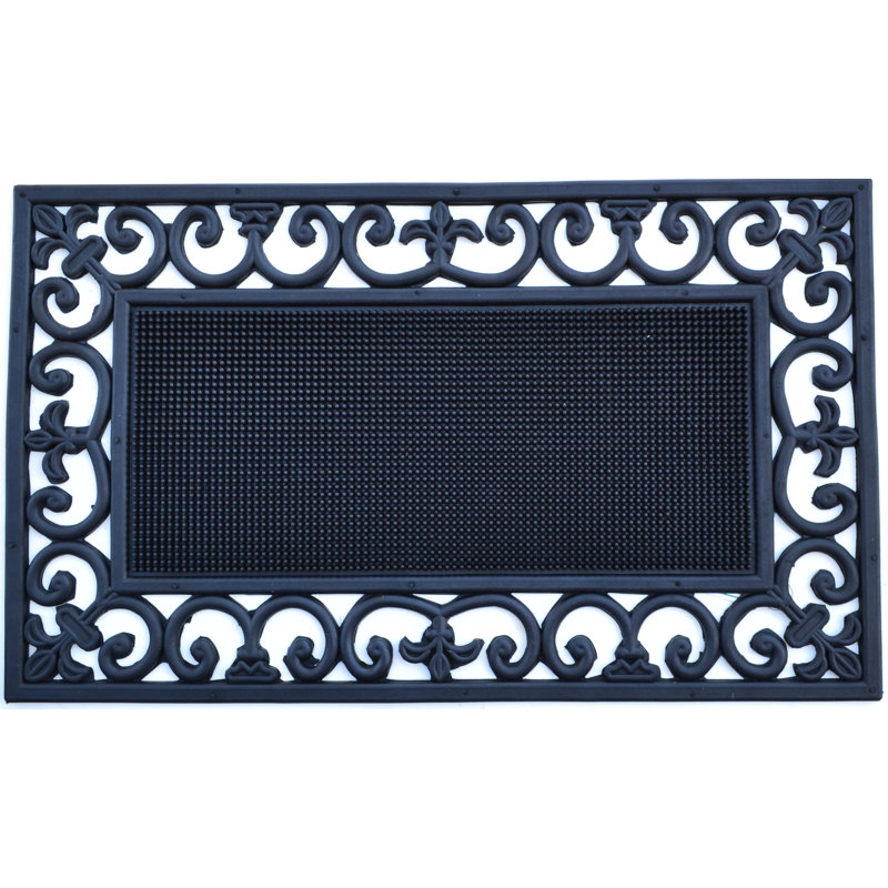 Needville Non-Slip Outdoor Doormat, Rectangle 1'6" x 2'6"