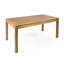 Table de patio extensible en bois de style rustique avec détails pour l'extérieur