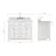 Meuble-lavabo simple 42 po avec plateau en marbre blanc de Carrare Macnair-85364359