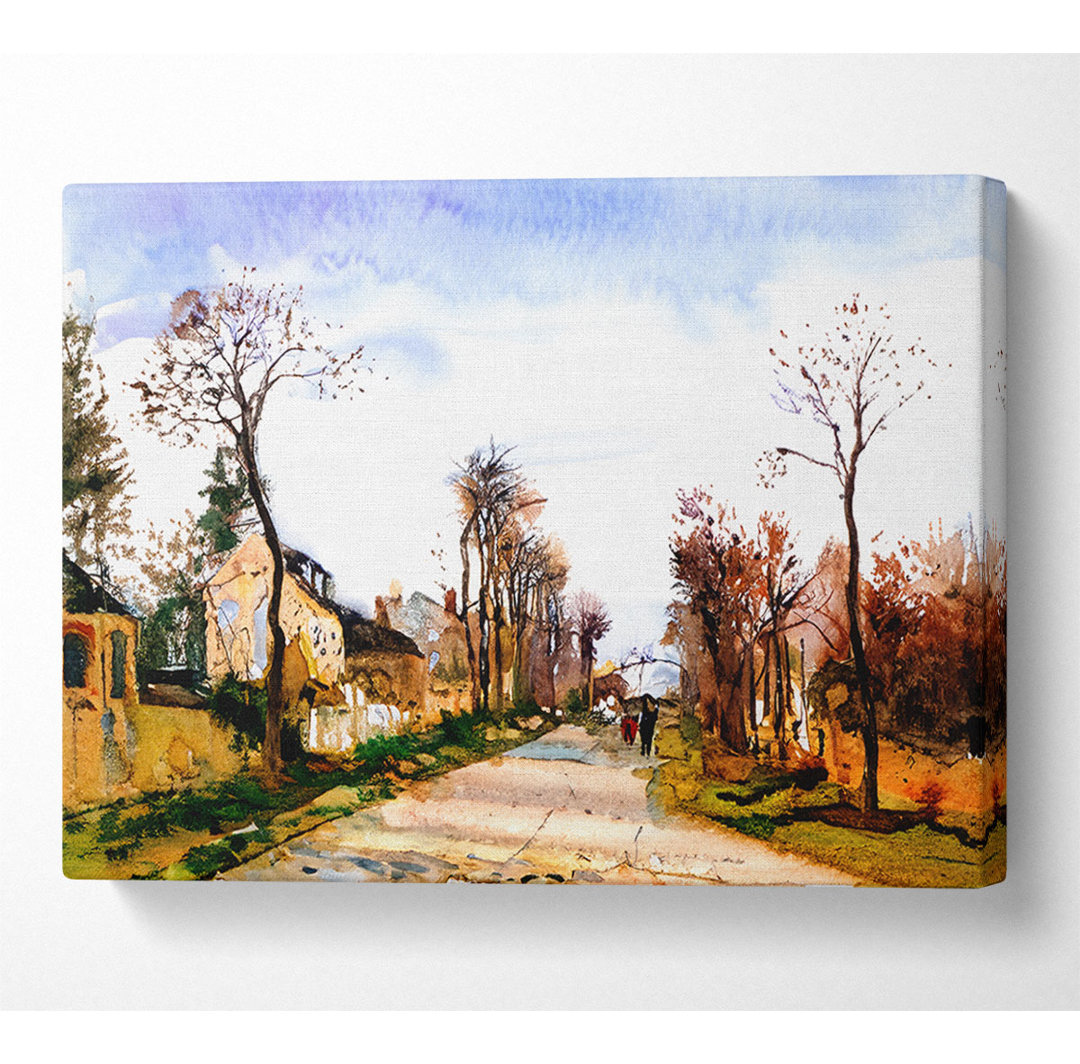 Die Straße von Versailles 2 von Pissarro - Kunstdrucke auf Leinwand