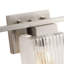 Lampe frontale réglable en verre 3 lumières avec miroir en fer