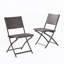 Chaise d'appoint de patio (ensemble de 2)