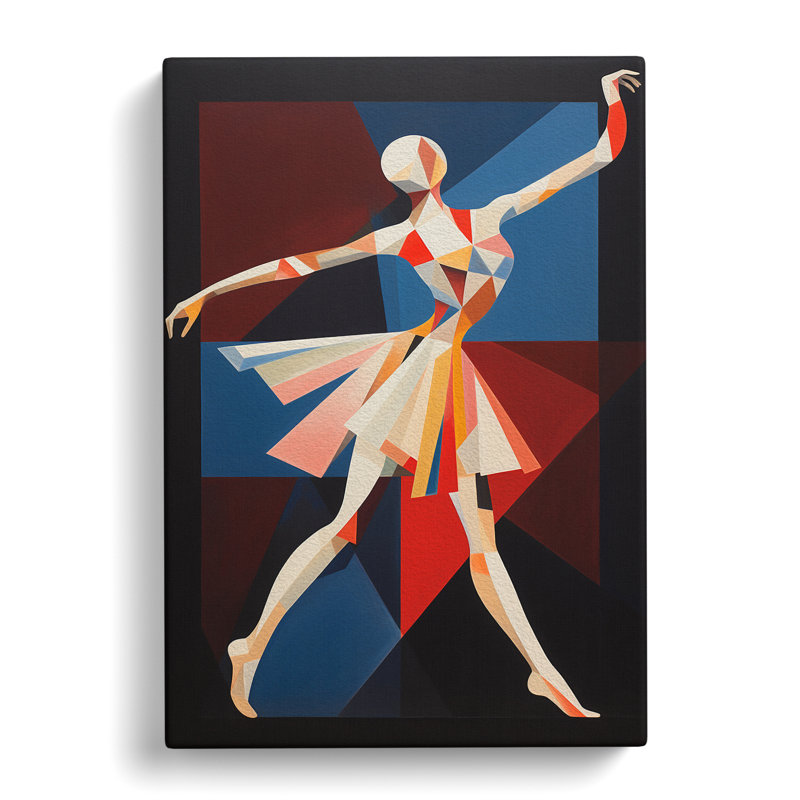 Ballet Dancer Constructivism - No Frame Print, 60cm H x 40cm W x 3cm D