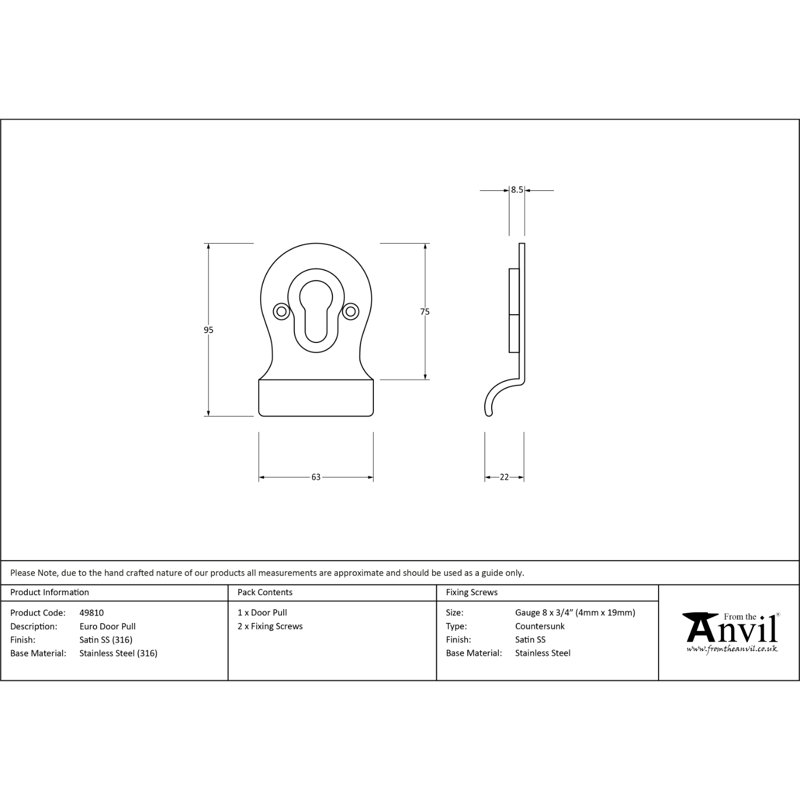 Door Accessory, Satin Marine