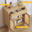 Storage Cabinet with Rattan Doors-119376328
