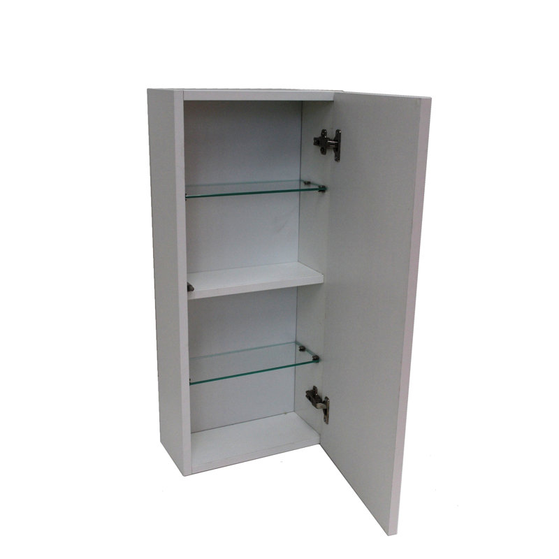 Tuvalu Solid Wood Bathroom Cabinet, White Matt Lacquered