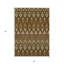 Tapis intérieur lavable beige 5 pi x 8 pi vert et artichaut