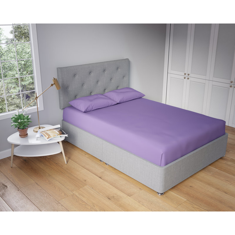 Milja Polycotton Housewife Pillowcase Pair, Lilac