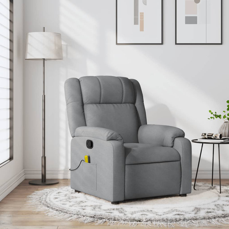 Fauteuil de massage, Polyester gris clair
