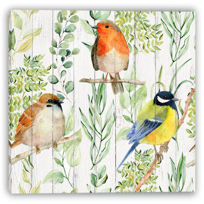Garden Songbirds – Watercolor Bird Wall Art