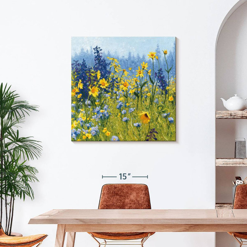 «Joyful In juillet», reproduction sur toile, H 36 po x l 36 po x P 1,25 po