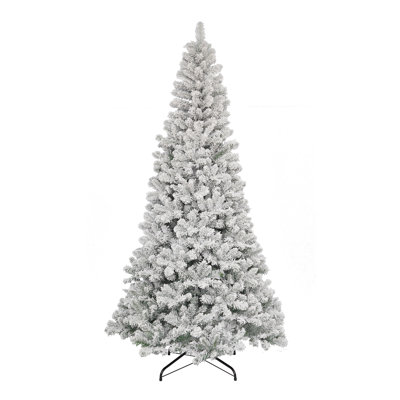Unlit Flocked Aritficial Christmas Tree