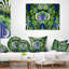 Coussin lombaire à motif floral magique