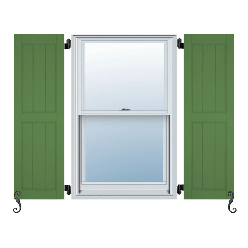 Paire de volets et de lattes Atlantic, Pin, 19 po, 69 po