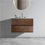 Meuble-lavabo mural 30 po avec lavabo en céramique et trois trous de robinet, grand meuble-lavabo flottant de rangement pour salle de bain moderne, pré-assemblé-859213064