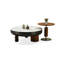 Table basse ronde blanche