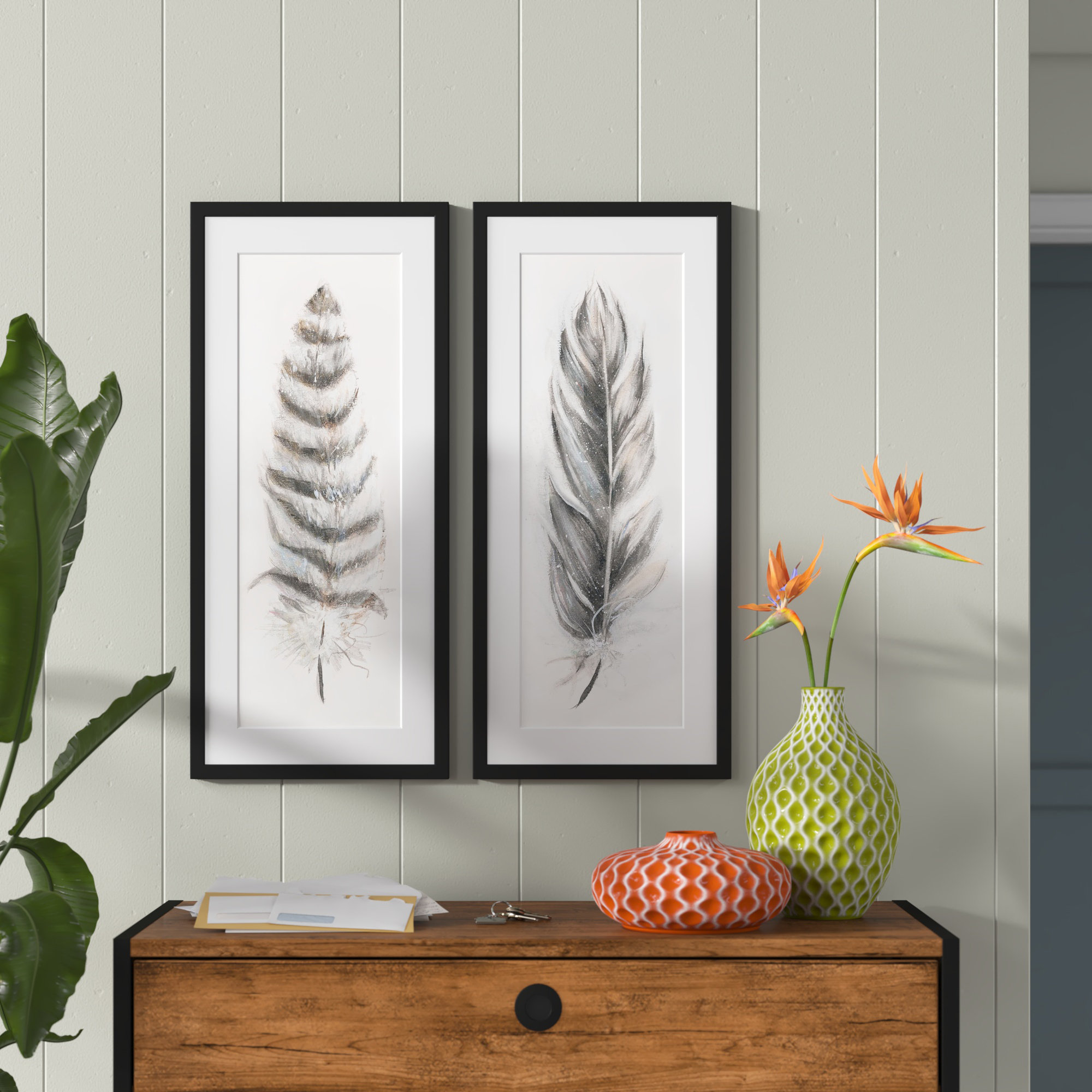 https://assets.wfcdn.com/im/73465898/compr-r85/2316/231665076/feather-fancy-ii-framed-on-paper-2-pieces-painting.jpg