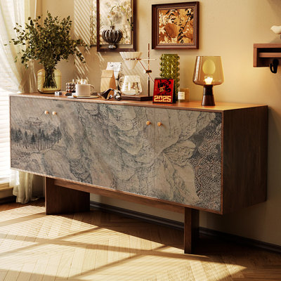 Buffet de style rétro et minimaliste