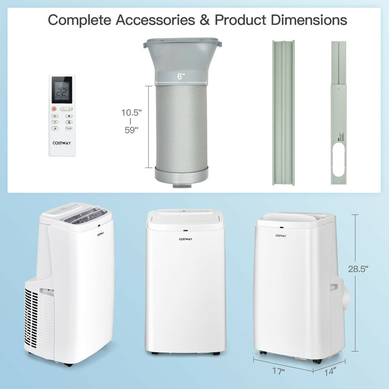 Télécommande de climatiseur portable 9000BTU