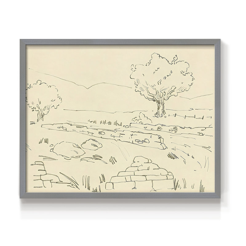 Chêne Christchurch IV - reproduction encadrée - réarmable, H 8 po x l 10 po, Gris